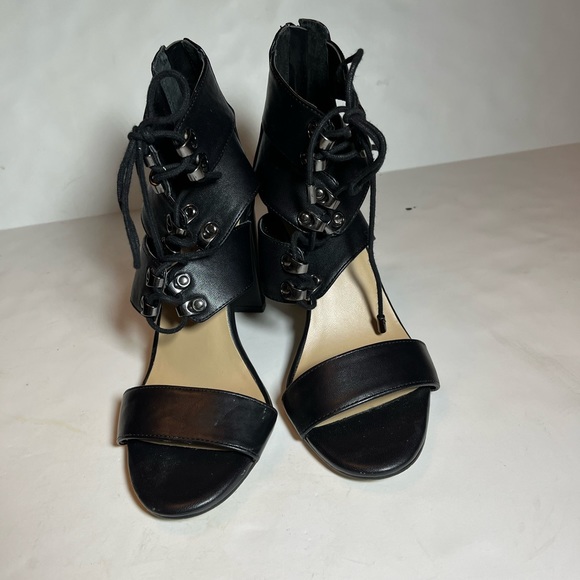 Kari Blue Arianna Lace Up Open Toe Wedge SZ 7.5 - Picture 3 of 12
